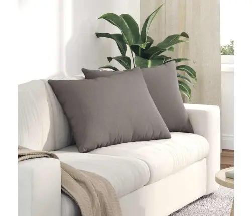 Diivanipadjad 2 Pcs Pruunikashall 70 X 50 Cm Kangas