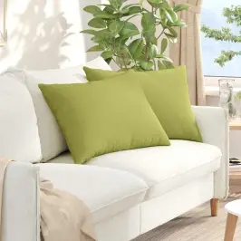 Dīvāna Spilveni 2 Pcs Gaiši Zaļa 70 X 50 Cm Audums Vidaxl