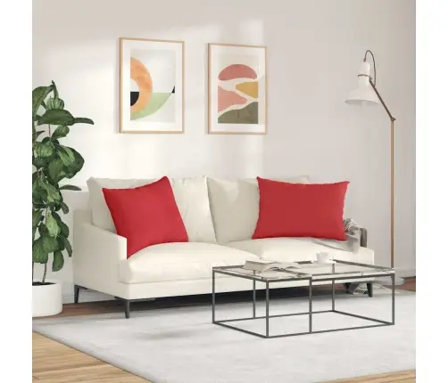 Dīvāna Spilveni Sarkana Audums Vidaxl