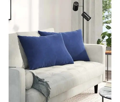 Sofa Pagalvės 2 Pcs Policijos Mėlyna 70 X 50 Cm