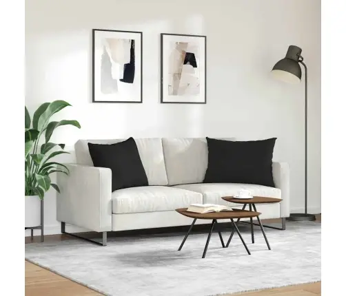 Dīvāna Spilveni Melna Audums Vidaxl