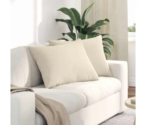 Diivanipadjad 2 Pcs Beež 70 X 50 Cm Kangas