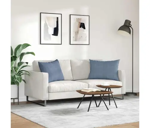 Dīvāna Spilveni 2 Pcs Zila 70 X 50 Cm Korduroja Audums Vidaxl