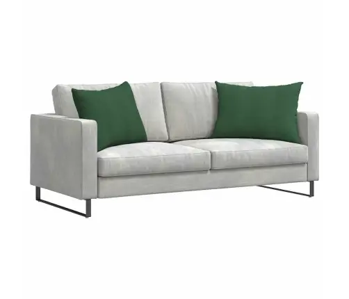 Sofa Pagalvės 2 Pcs Tamsiai Žalia 70 X 50 Cm Kordūrinis Audinys