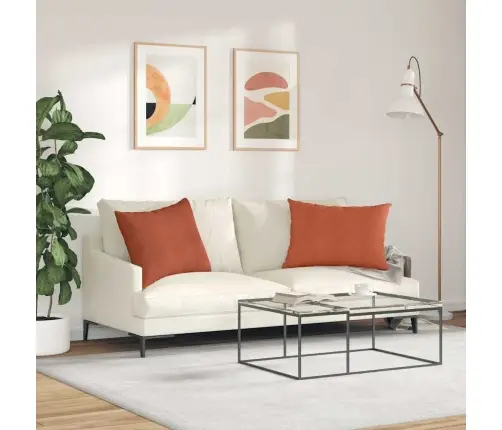 Diivanipadjad 2 Pcs Punane Oranž 70 X 50 Cm Korter Kangas