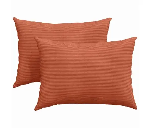 Diivanipadjad 2 Pcs Punane Oranž 70 X 50 Cm Korter Kangas