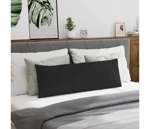 Sofa Pagalvės 2 Pcs Juoda 120 X 40 Cm Audinys