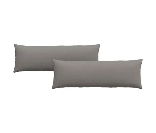 Diivanipadjad 2 Pcs Pruunikashall 120 X 40 Cm Kangas