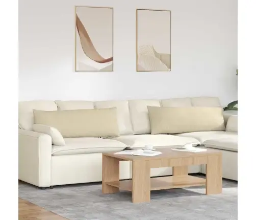 Dīvāna Spilveni Krēmkrāsa Audums Vidaxl