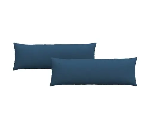 Sofa Pagalvės 2 Pcs Mėlyna 120 X 40 Cm Audinys