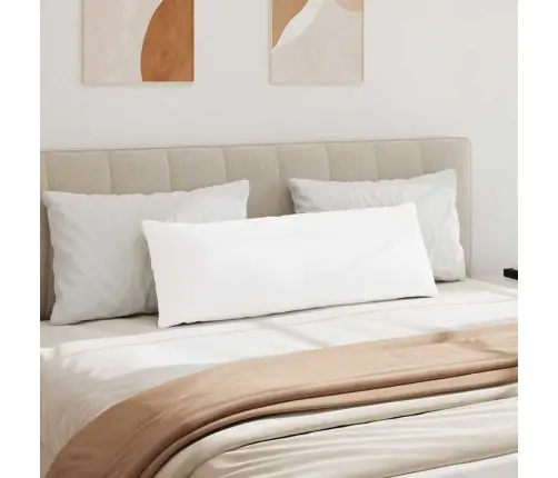 Sofa Pagalvės 2 Pcs Balta 120 X 40 Cm Audinys