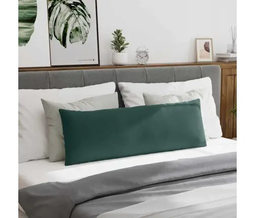 Dīvāna Spilveni 2 Pcs Tumši Zaļš 120 X 40 Cm Korduroja Audums Vidaxl