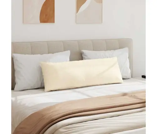 Dīvāna Spilveni 2 Pcs Krēmkrāsa 120 X 40 Cm Korduroja Audums Vidaxl