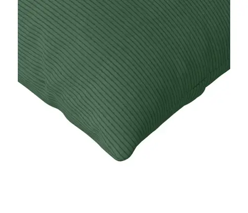 Dīvāna Spilveni 2 Pcs Tumši Zaļš 120 X 40 Cm Korduroja Audums Vidaxl