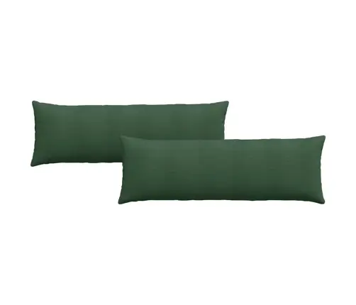 Dīvāna Spilveni 2 Pcs Tumši Zaļš 120 X 40 Cm Korduroja Audums Vidaxl