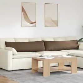 Sofa Pagalvės 2 Pcs Ruda 145 X 40 Cm Audinys