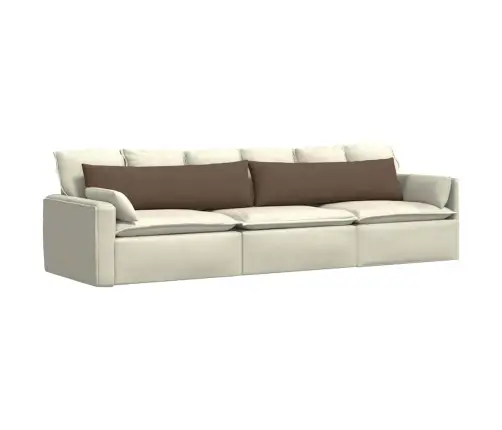 Sofa Pagalvės 2 Pcs Ruda 145 X 40 Cm Audinys