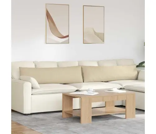 Dīvāna Spilveni Krēmkrāsa Audums Vidaxl