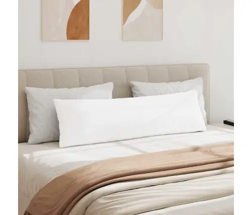 Diivanipadjad 2 Pcs Valge 145 X 40 Cm Kangas