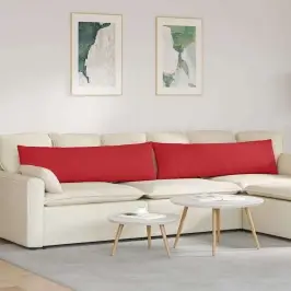 Sofa Pagalvės 2 Pcs Raudona 145 X 40 Cm Audinys