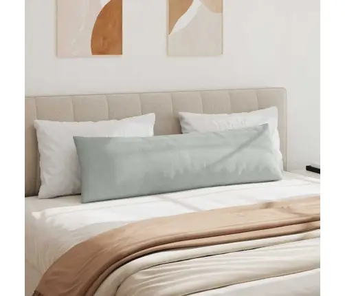 Dīvāna Spilveni 2 Pcs Gaiši Pelēks 145 X 40 Cm Korduroja Audums Vidaxl