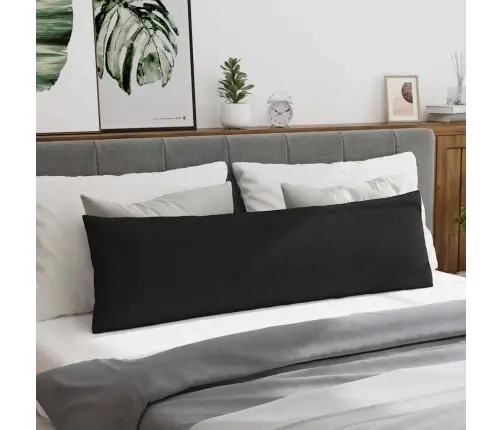 Diivanipadjad 2 Pcs Must 145 X 40 Cm Kangas