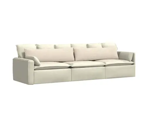 Sofa Pagalvės 2 Pcs Smėlio 145 X 40 Cm Audinys
