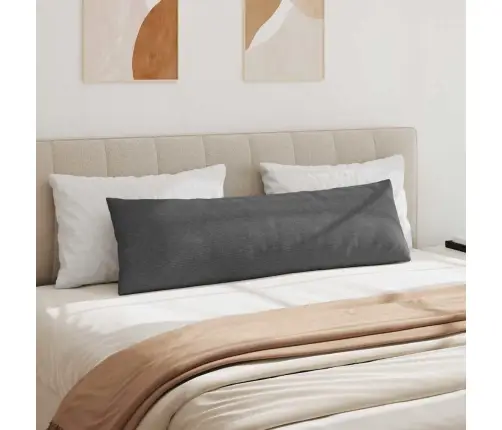 Dīvāna Spilveni 2 Pcs Tumši Pelēks 145 X 40 Cm Korduroja Audums Vidaxl