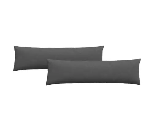 Dīvāna Spilveni 2 Pcs Tumši Pelēks 145 X 40 Cm Korduroja Audums Vidaxl