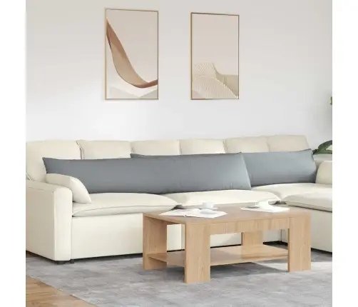 Diivanipadjad 2 Pcs Helehall 200 X 40 Cm Kangas