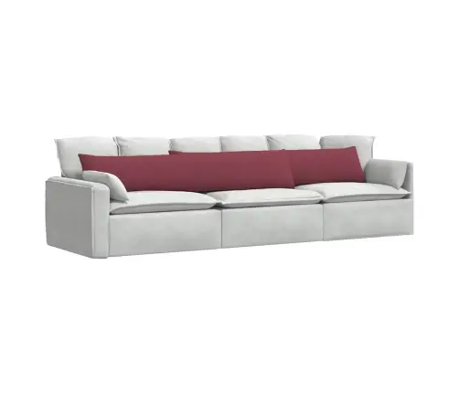 Sofa Pagalvės 2 Pcs Vyno Raudona 200 X 40 Cm Audinys