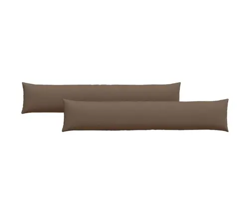 Sofa Pagalvės 2 Pcs Ruda 200 X 40 Cm Audinys