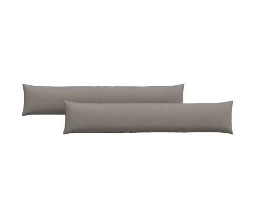 Sofa Pagalvės 2 Pcs Taupe 200 X 40 Cm Audinys