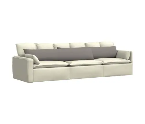 Sofa Pagalvės 2 Pcs Taupe 200 X 40 Cm Audinys