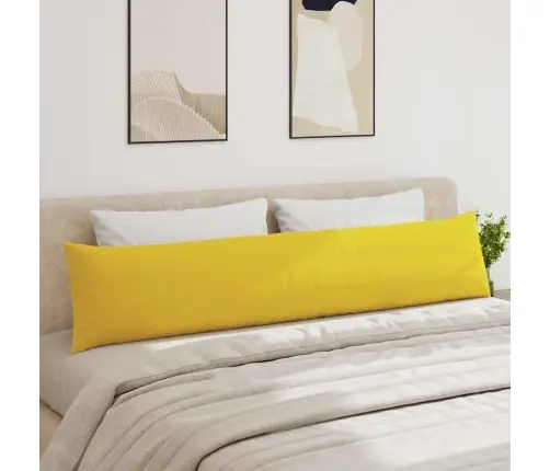 Sofa Pagalvės 2 Pcs Šviesi Geltona 200 X 40 Cm Audinys