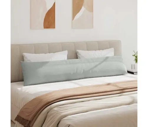 Sofa Pagalvės 2 Pcs Šviesiai Pilka 200 X 40 Cm