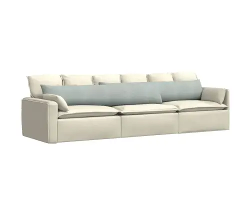 Sofa Pagalvės 2 Pcs Šviesiai Pilka 200 X 40 Cm