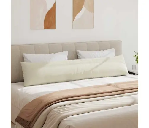 Dīvāna Spilveni 2 Pcs Krēmkrāsa 200 X 40 Cm Korduroja Audums Vidaxl