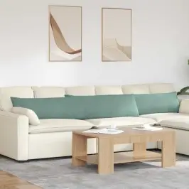 Sofa Pagalvės 2 Pcs Jūrinė Žalia 200 X 40 Cm Kordūrinis Audinys
