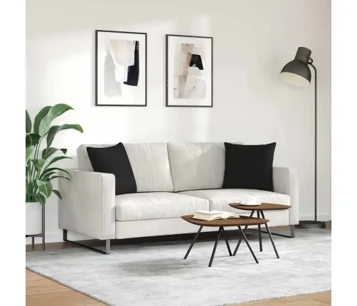 Sofa Pagalvės 2 Pcs Juoda 45 X 45 Cm Audinys