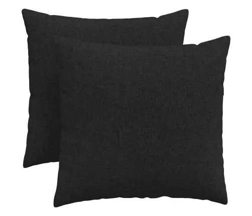 Sofa Pagalvės 2 Pcs Juoda 45 X 45 Cm Audinys