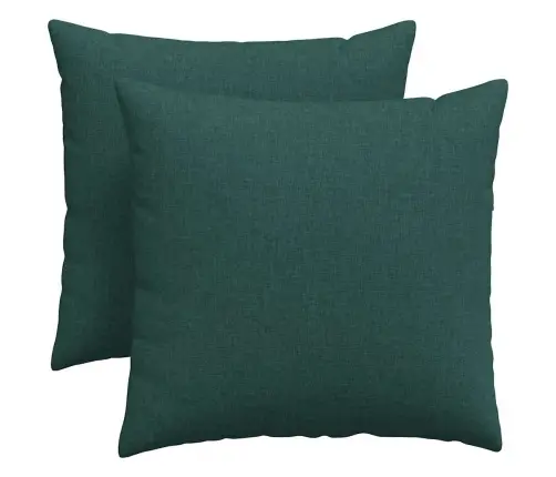 Diivanipadjad 2 Pcs Tume Rohelise 45 X 45 Cm Kangas