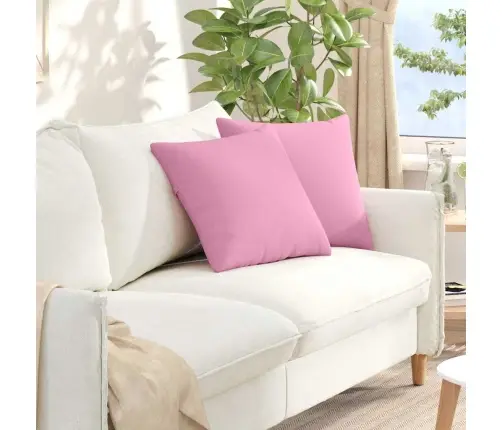 Dīvāna Spilveni Rozā Audums Vidaxl