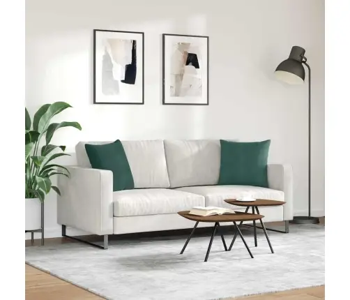 Dīvāna Spilveni 2 Pcs Tumši Zaļš 45 X 45 Cm Korduroja Audums Vidaxl