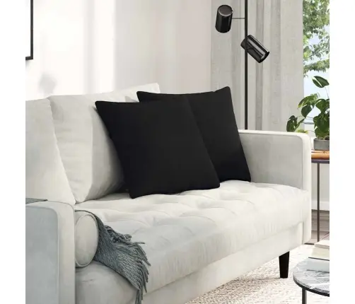 Dīvāna Spilveni Melna Audums Vidaxl