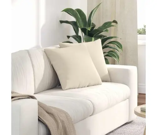 Sofa Pagalvės 2 Pcs Smėlio 45 X 45 Cm Audinys