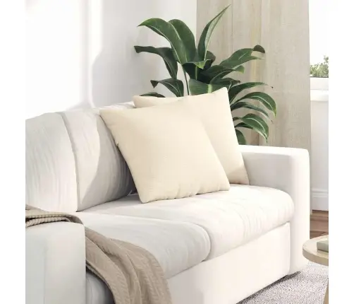 Diivanipadjad 2 Pcs Cream 45 X 45 Cm Korter Kangas