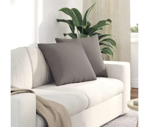 Diivanipadjad 2 Pcs Pruunikashall 50 X 50 Cm Kangas