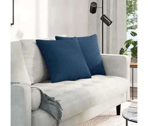 Diivanipadjad 2 Pcs Sinine 50 X 50 Cm Kangas