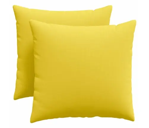 Dīvāna Spilveni Gaiši Dzeltena Audums Vidaxl